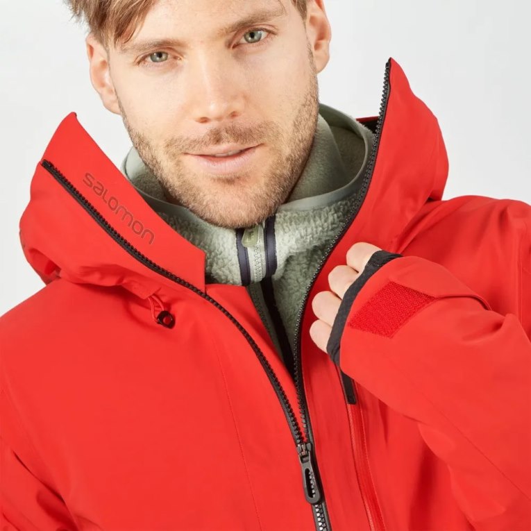 Chaquetas De Esquí Salomon Outlaw 3L Shell Hombre Rojos | MX ZBVU175